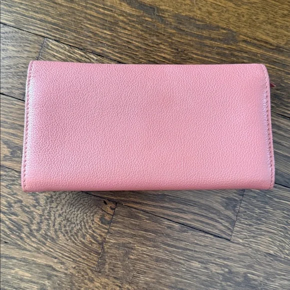 Jimmy Choo Pink Leather Wallet with Gold-Tone Hardware - Picture 2 of 11